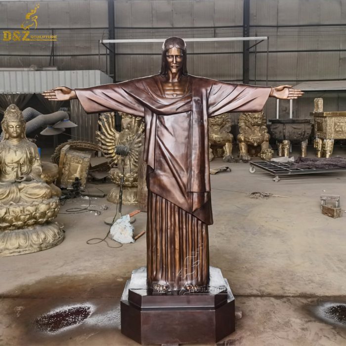 New Model Metal Brazil Cristo Redentor Jesus Sculpture Christ The Redeemer Statue Jesus Christ