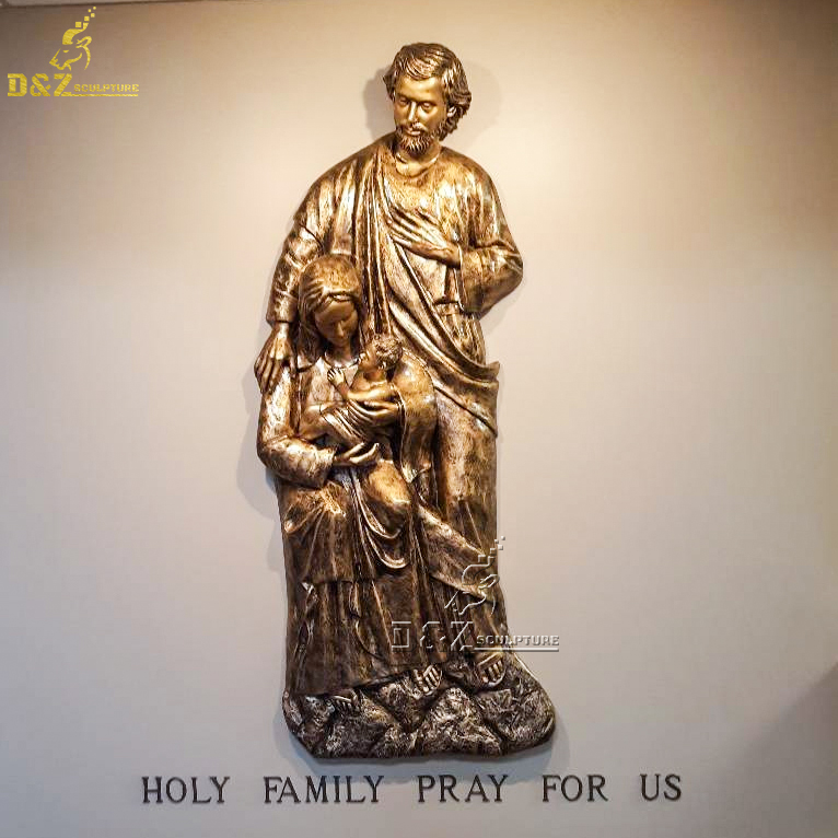 Bronze Religious Holy Family Christmas Nativity Statue | D&Z 