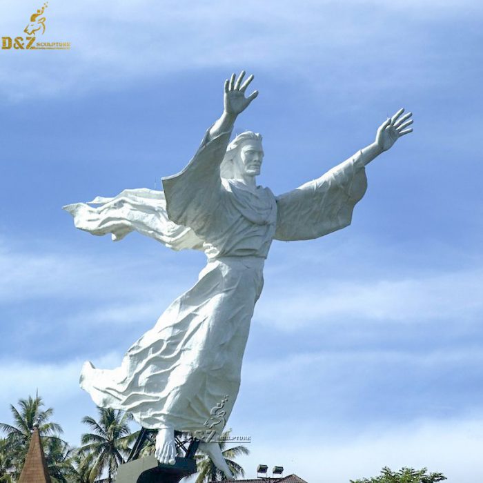 White Jesus Christ statue with arms outstretched fly DZM-1020