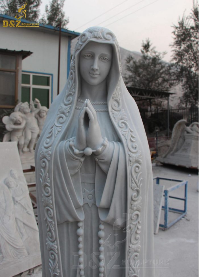 Church Products Hand Carved High Quality Stone our Lady of Fatima Statues DZM-1331