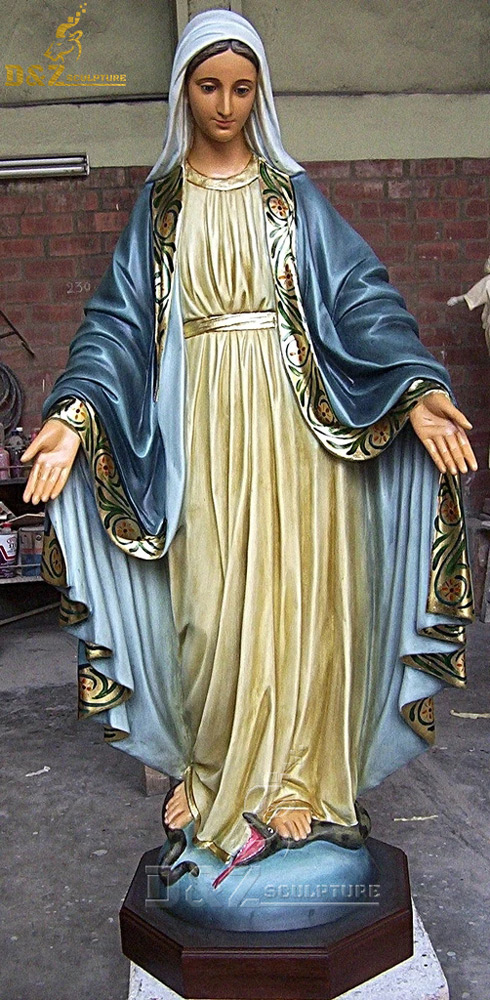 resin virgin mary statue