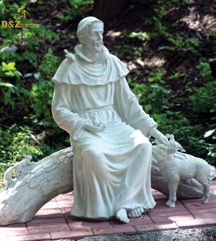 Directly Factory st francis statue for garden DZM-1093