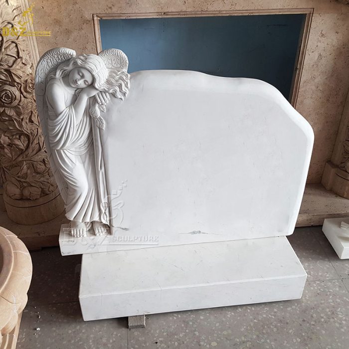 Factory custom stone tombstones and monuments granite angel gravestone granite DZM-1309