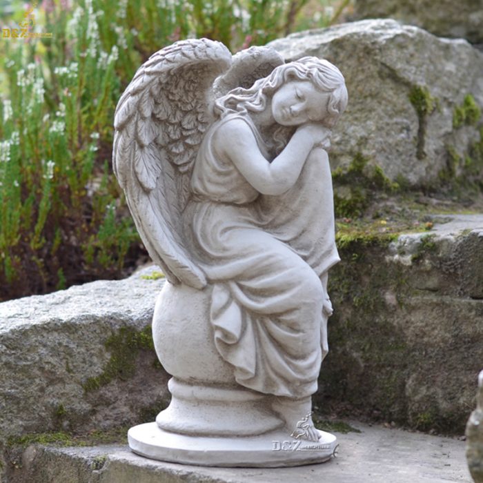 Factory price outdoor marble angel statues for sale DZM-1213