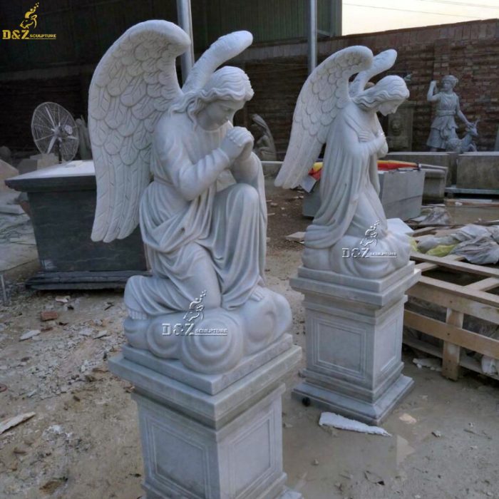 Home Decor Marble Life Size Gothic Angel Statues DZM-1253