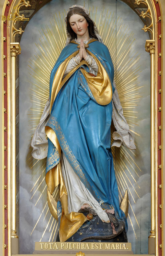 resin virgin mary statue