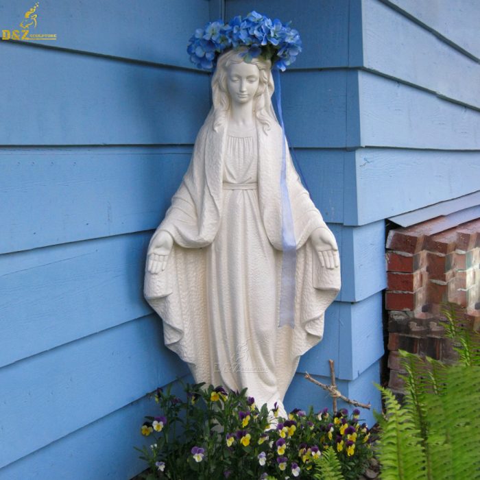 Life size religion decoration white marble virgin mary sculpture ...