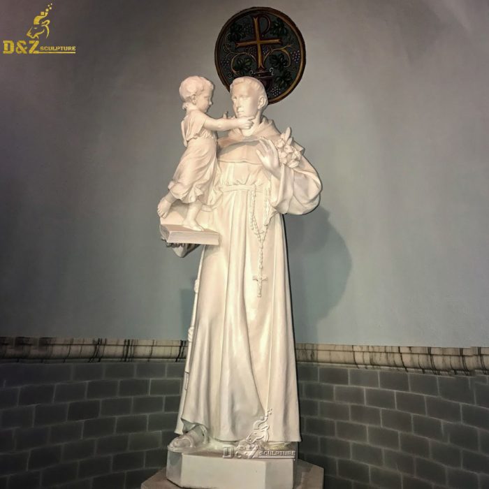 New products famous Hand-carved marble religious saint anthony sculpture DZM-1103