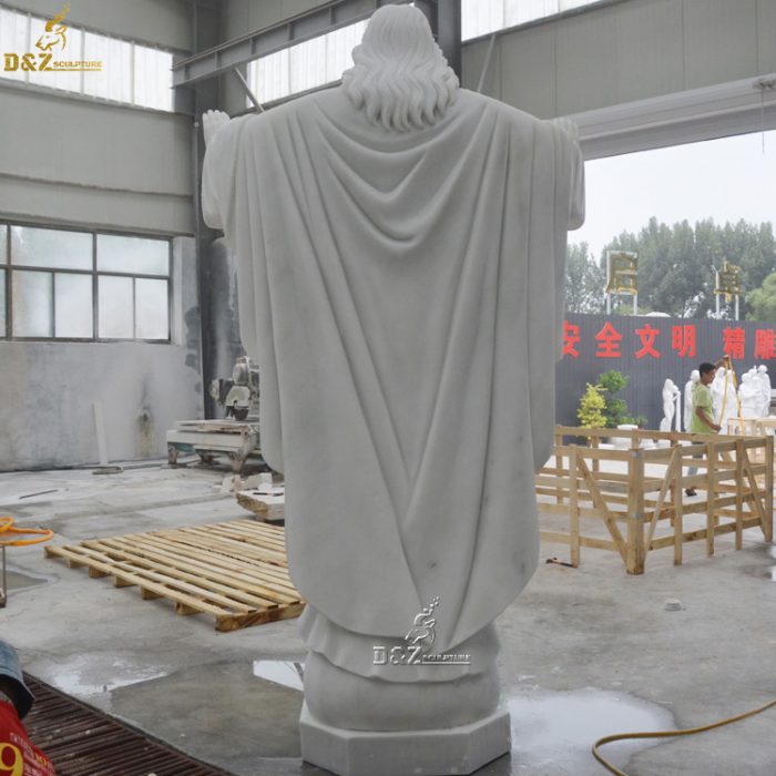 Outdoor garden decoration famous religious marble Jesus Christ sculpture natural stone statue of Jesus DZM-1287