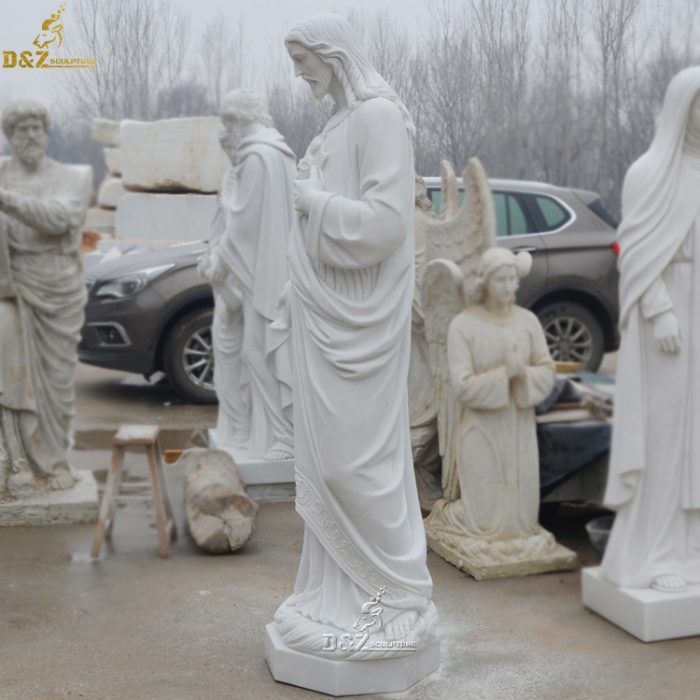 Religious Marble Sculpture Church Decoration Life Size Christ Redeemer Jesus Statue DZM-1294