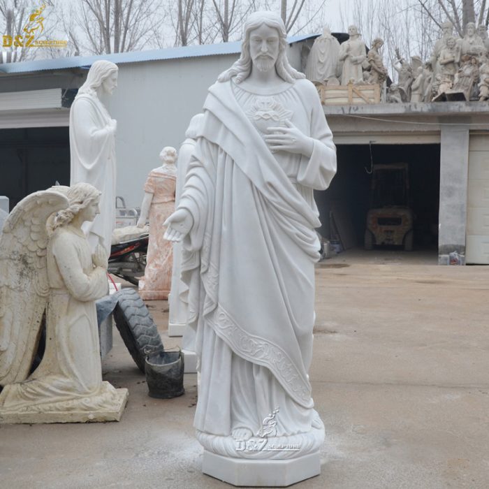 Religious Marble Sculpture Church Decoration Life Size Christ Redeemer Jesus Statue DZM-1294