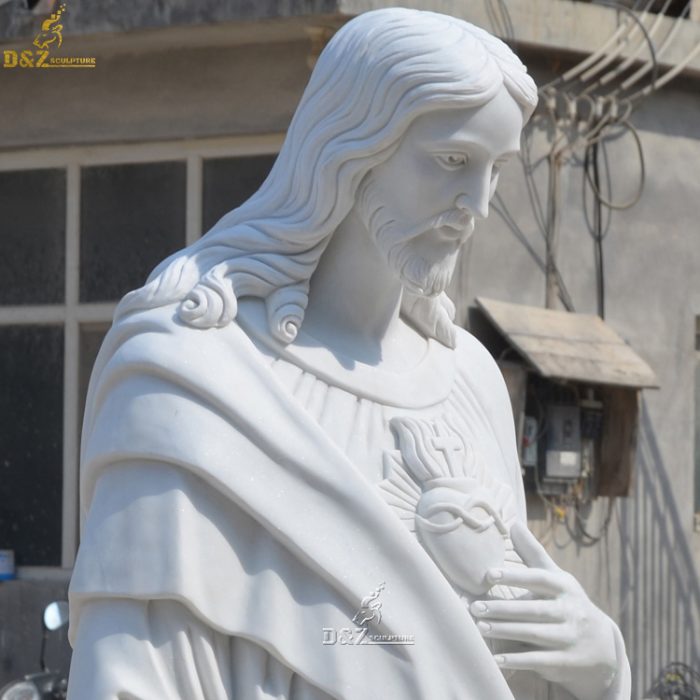 Religious Marble Sculpture Church Decoration Life Size Christ Redeemer Jesus Statue DZM-1294