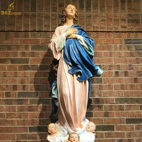 resin virgin mary statue