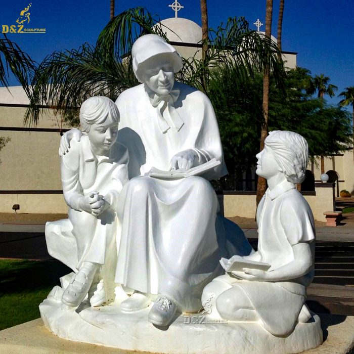 Religious sculpture marble National Shrine of Saint Elizabeth Ann Seton statue DZM-1068