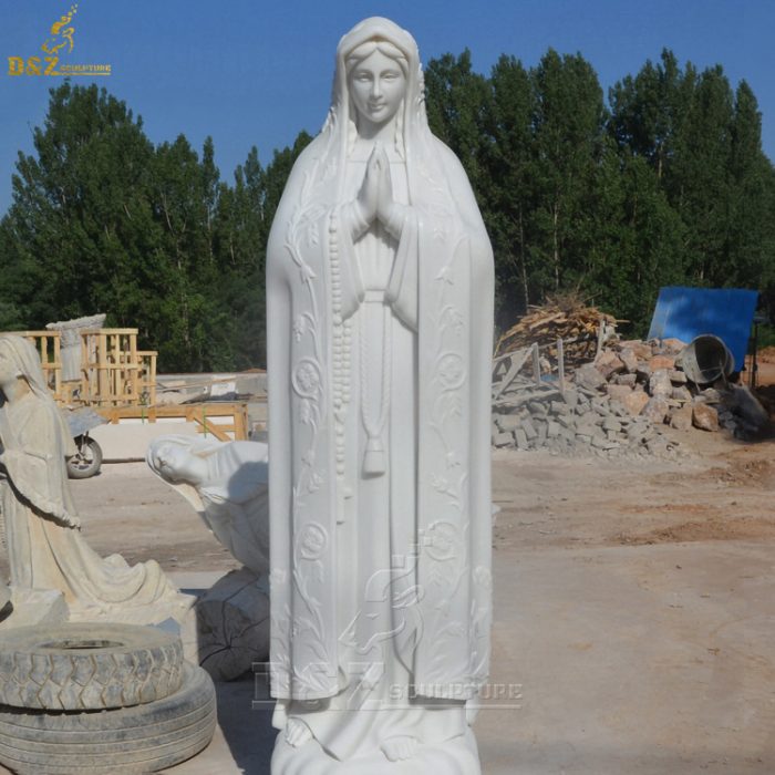 Western Style Catholic Marble our Lady of Fatima Marble Statue DZM-1362