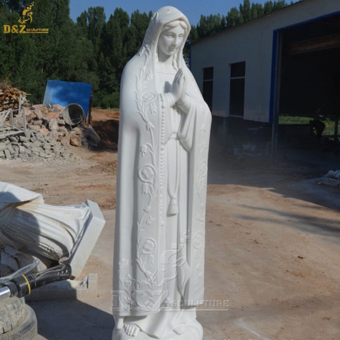 Western Style Catholic Marble our Lady of Fatima Marble Statue DZM-1362