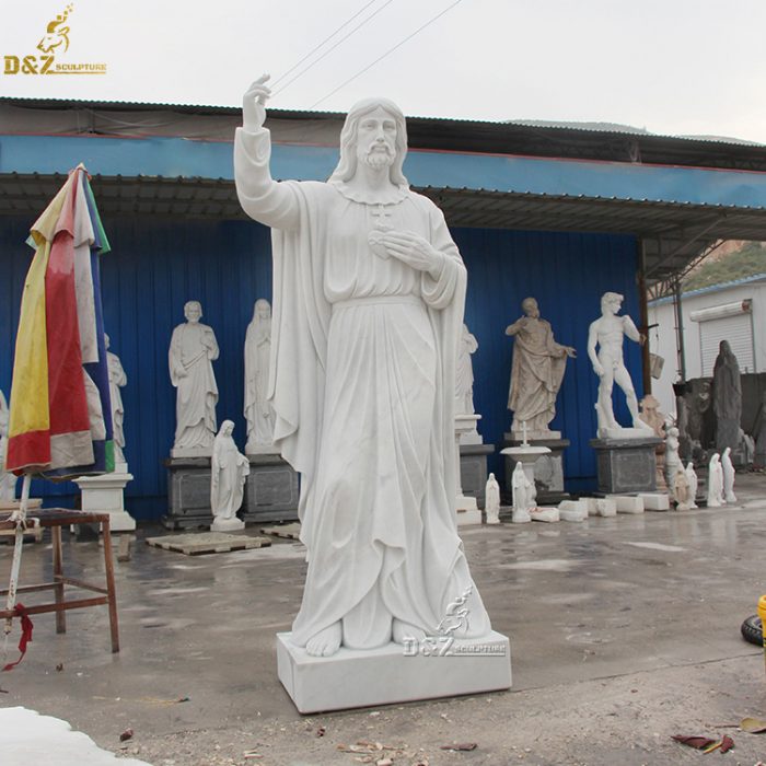 White marble high quality large Jesus statues DZM-1298