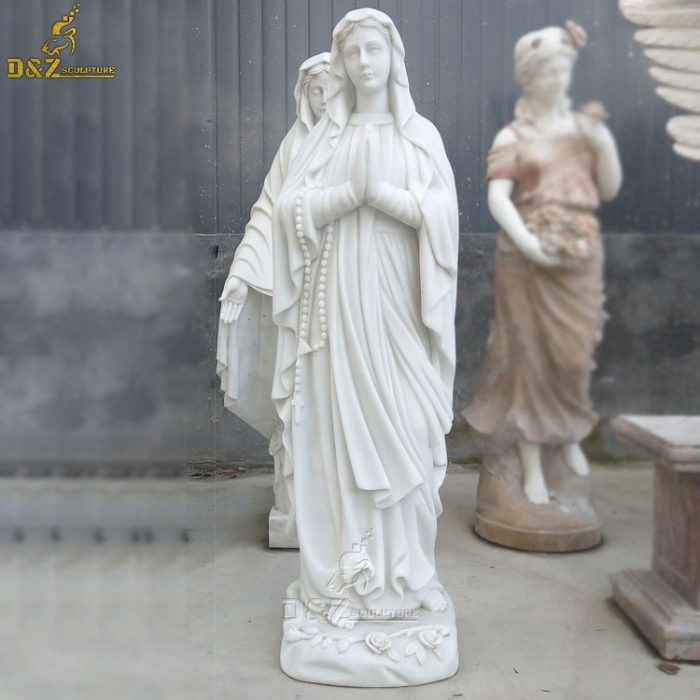 Antique custom marble statues our lady blessed virgin mary greek price for sale DZM-1367