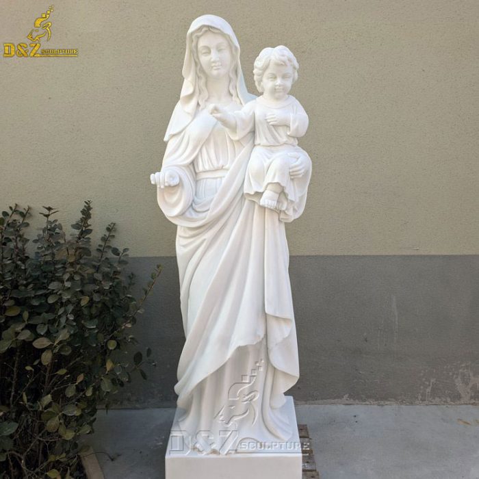 Catholic church mary holding baby jesus statue for sale DZM-1484