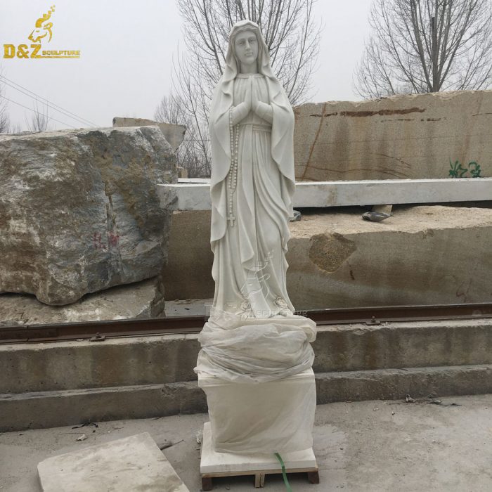 Life-size marble beautiful mother mary statue for sale DZM-1485