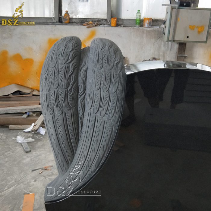 Life size weeping marble angel statues at customized size DZM-1440