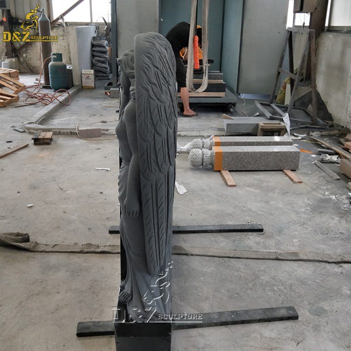 Life size weeping marble angel statues at customized size DZM-1440