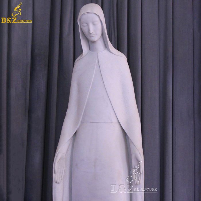 Minimalist style marble statue Blessed Virgin Mary statue DZM-1465