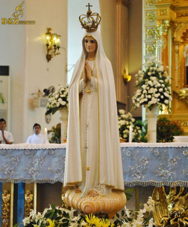 Religious Life Size Fiberglass Virgin Mary of Fátima Statue for Sale ...