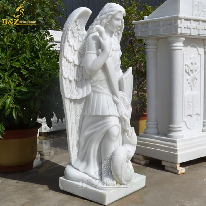 St. Michael garden angel sculpture marble archangel statue DZM-1409