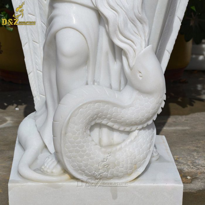 St. Michael garden angel sculpture marble archangel statue DZM-1409