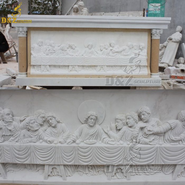 Customized Marble Church Altar Sculpture Meditation Altar For Sales DZM-1542