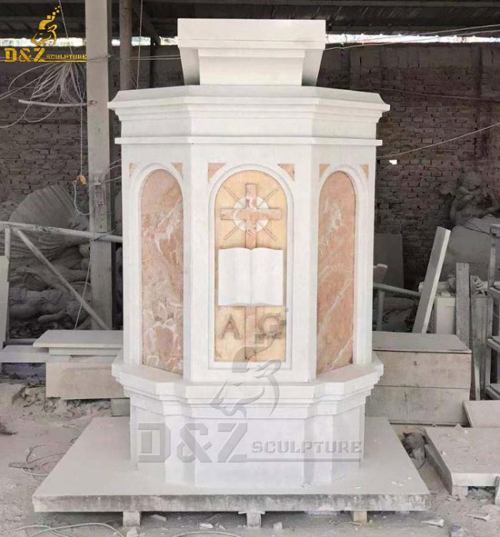 Factory Price Natural Marble Ambo Church Pulpit For Sale DZM-1552