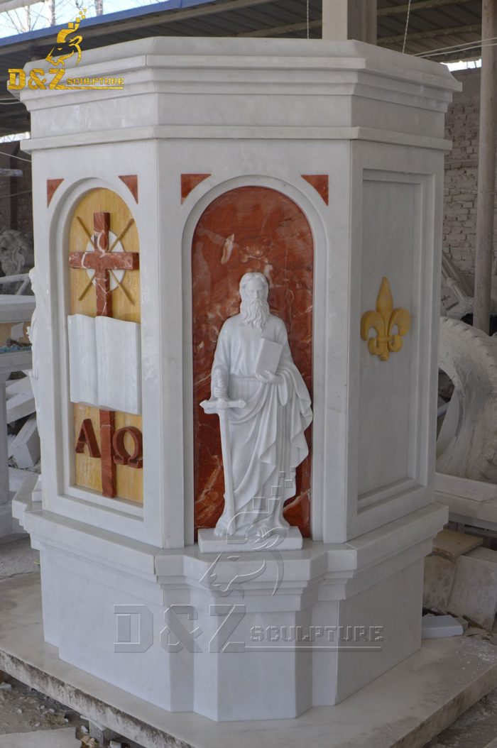 Factory direct custom processing natural marble religious church ambo stock DZM-1549