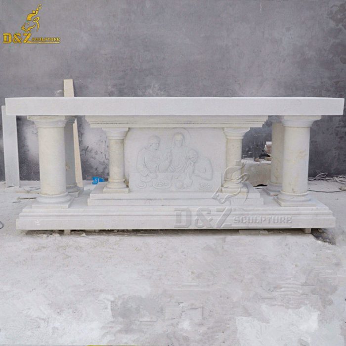 Hand carved church marble platform and spiritual altars DZM1544