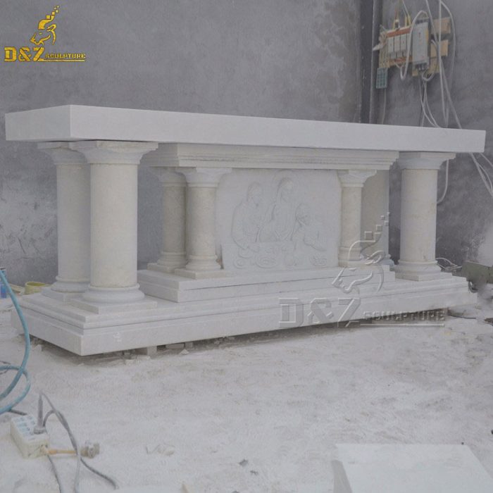 Hand carved church marble platform and spiritual altars DZM1544