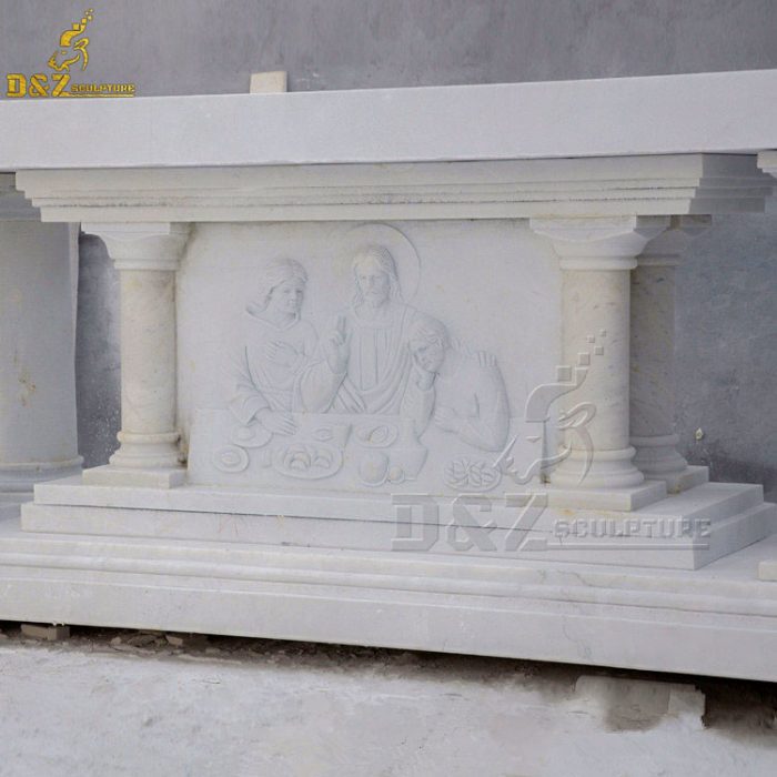 Hand carved church marble platform and spiritual altars DZM1544