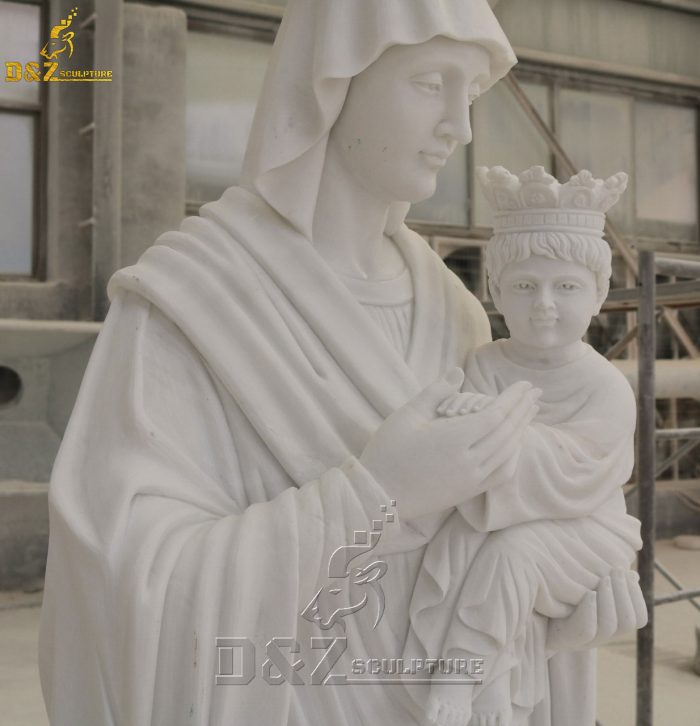 Life-size mary holding baby jesus statue church decoration DZM-1516