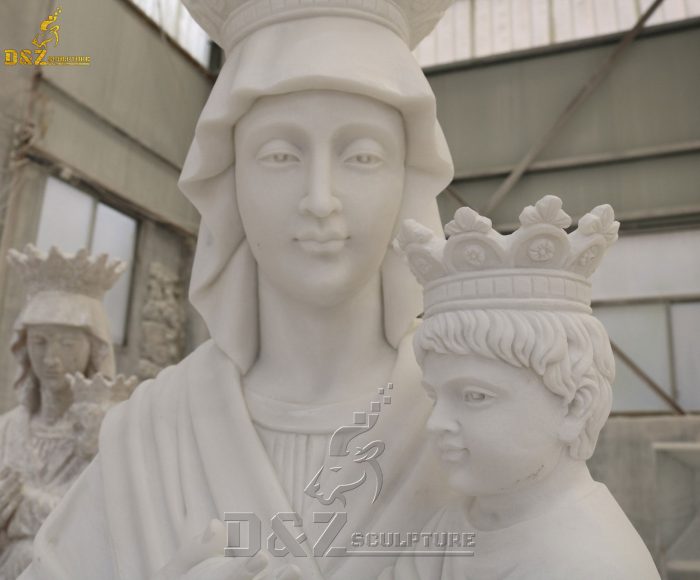 Life-size mary holding baby jesus statue church decoration DZM-1516