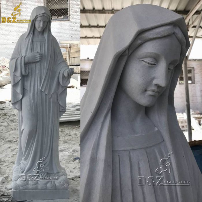 Marble sacred religious sculpture catholic statues of mary DZM-1519