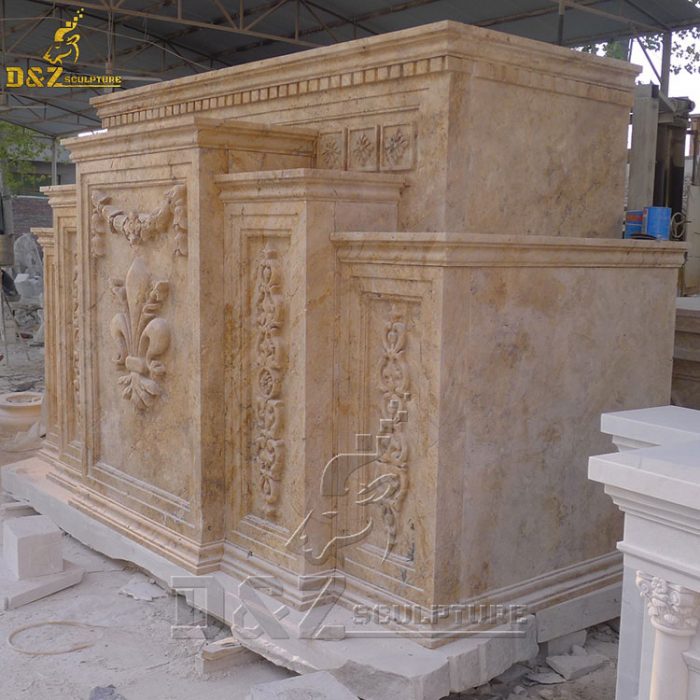 Natural Stone Best Price Chinese Marble Catholic Home Altar DZM-1541