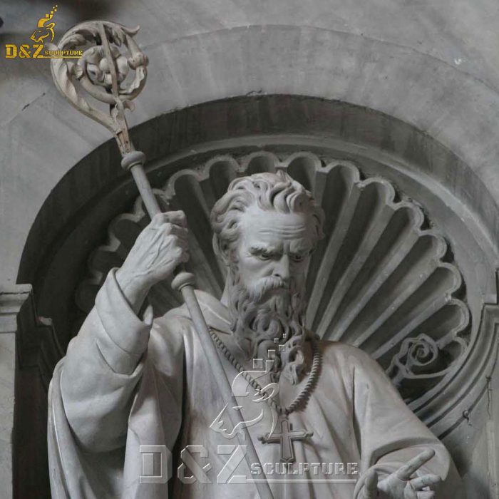 Exquisite marble sculpture st william of vercelli DZM-1564