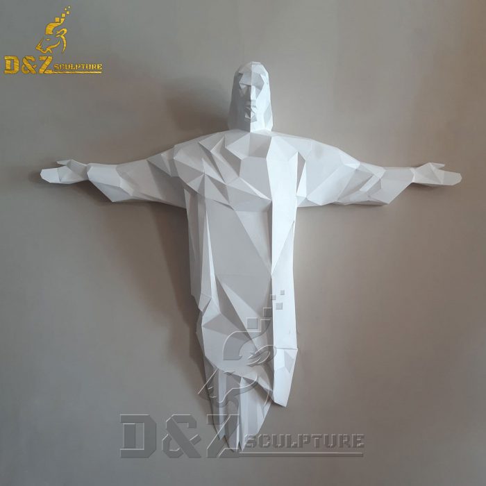 Modern design abstract marble mosaic Jesus statue DZM-1556