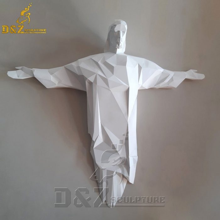 Modern design abstract marble mosaic Jesus statue DZM-1556