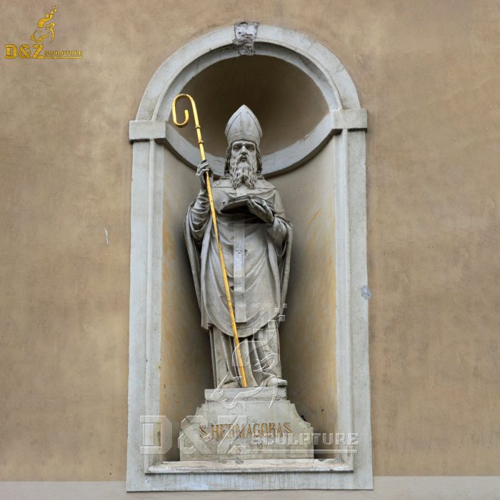 Natural marble sculpture Saint Hermagoras of Aquileia DZM-1560