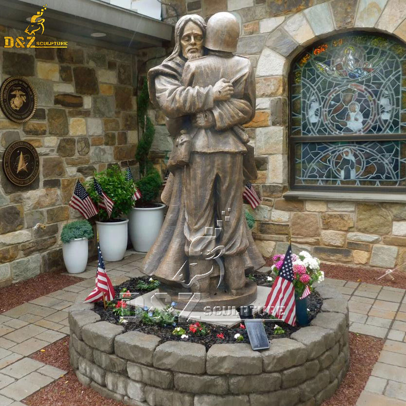 Bronze Lest We Forget Statue Catholic Jesus Statue For Outdoor Garden Decoration Dzb D Z