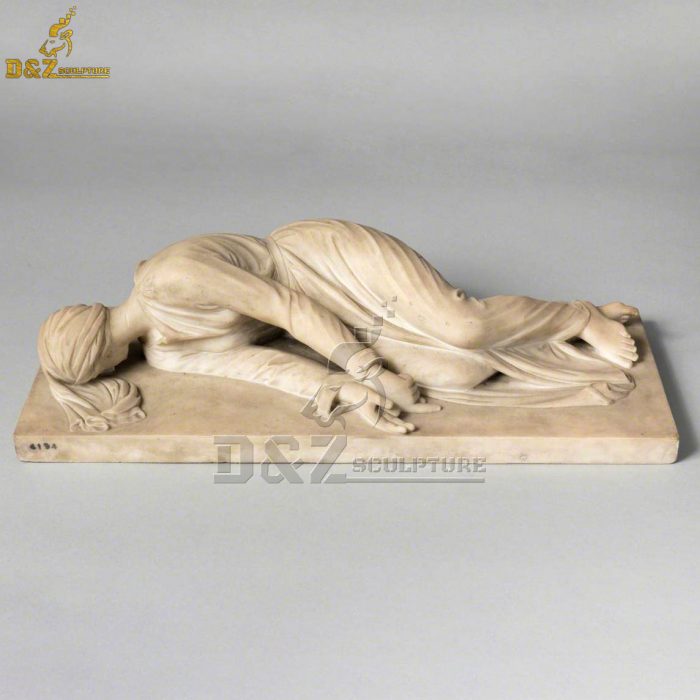 Factory Direct Hand Carved White Marble St Cecilia Stone Statue DZM-1577