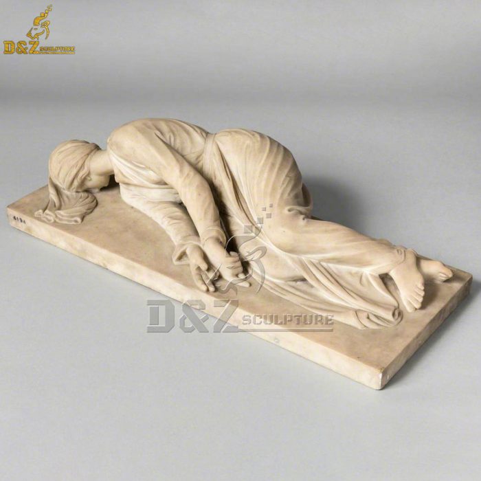 Factory Direct Hand Carved White Marble St Cecilia Stone Statue DZM-1577