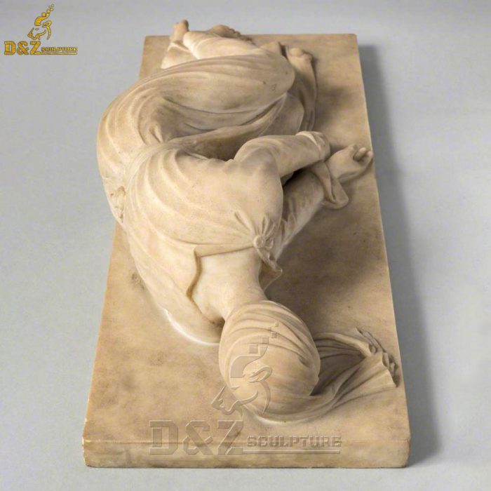 Factory Direct Hand Carved White Marble St Cecilia Stone Statue DZM-1577