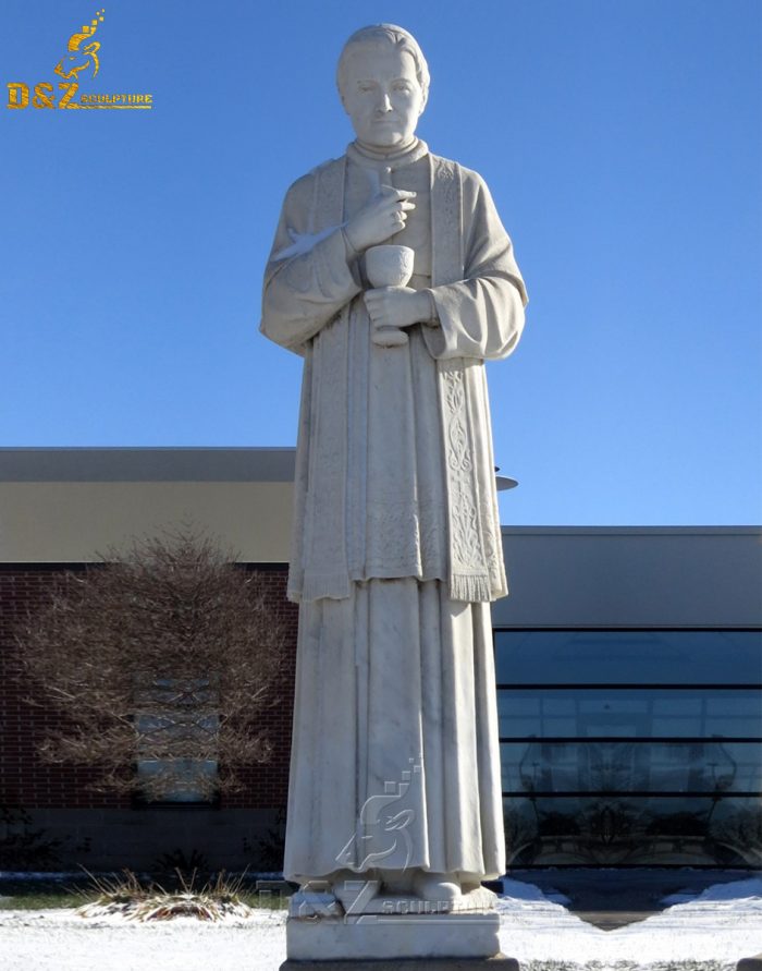 Custom Size Large Marble Granite Stone Saint Pius X Statue DZM-1593