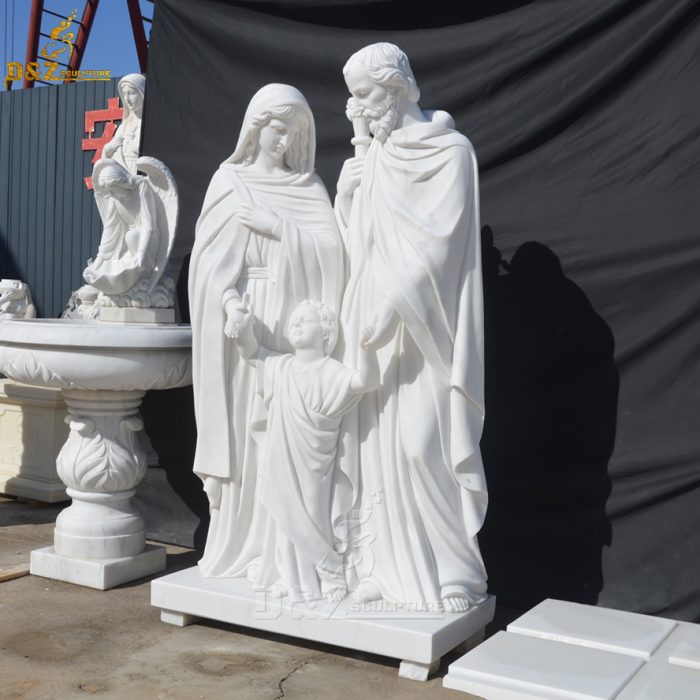 High quality famous religious Holy Family statue marble Holy Family sculpture DZM-1602